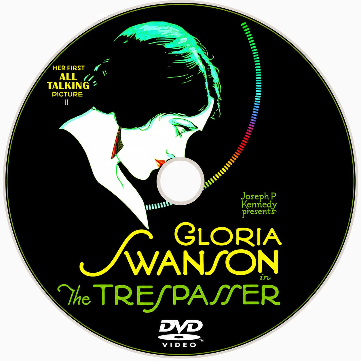 DVD cover for The Trespasser (1929) starring Gloria Swanson, featuring classic archival film artwork and professional library packaging for collectors.