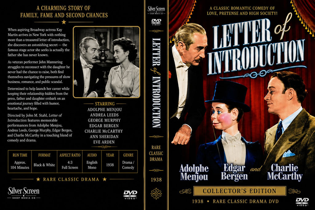 Letter of Introduction 1938 Rare Drama DVD Classic - Collectors Edition
