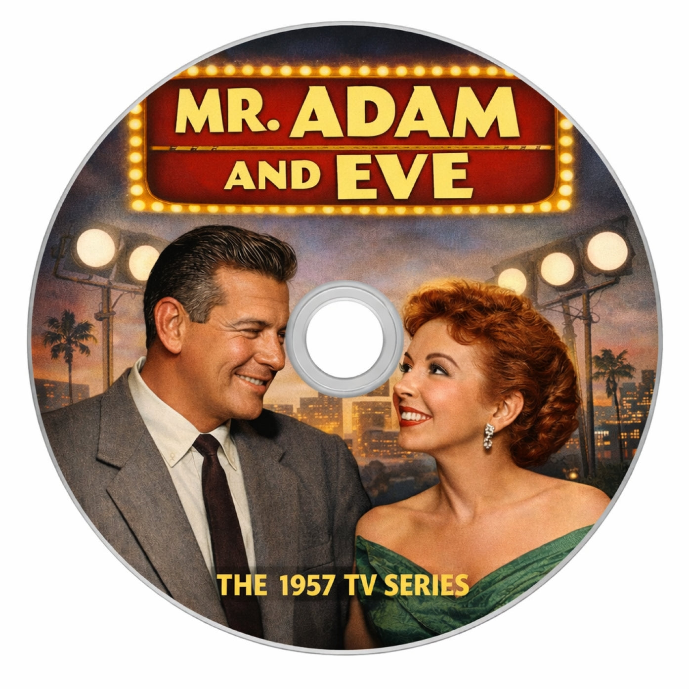 Mr. Adam and Eve (1957) Classic TV Comedy DVD 3 Episodes Rare Sitcom