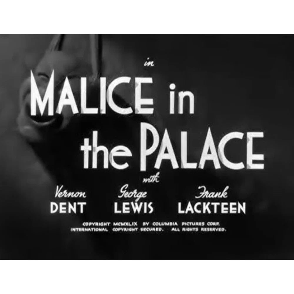 Malice in the Palace 1949 Three Stooges Classic Comedy Short on DVD
