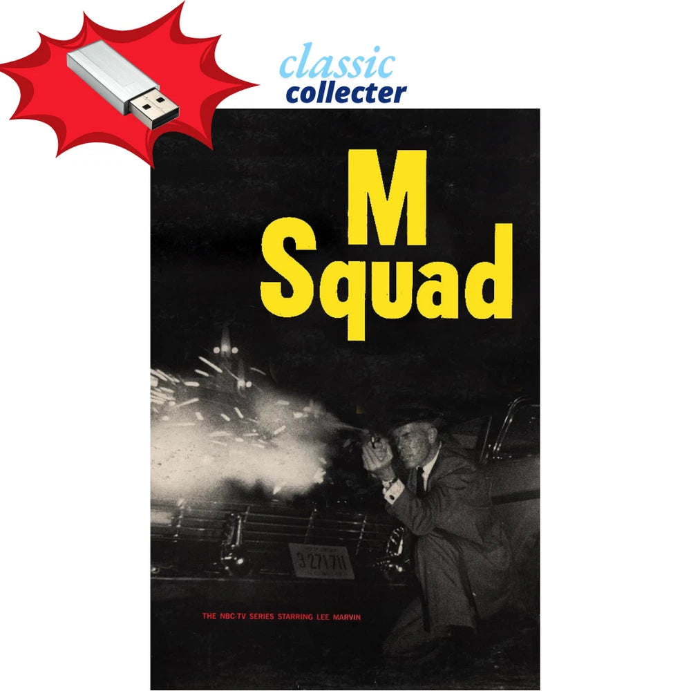 M Squad (1957) Complete 117-Episode Classic Detective Series on USB