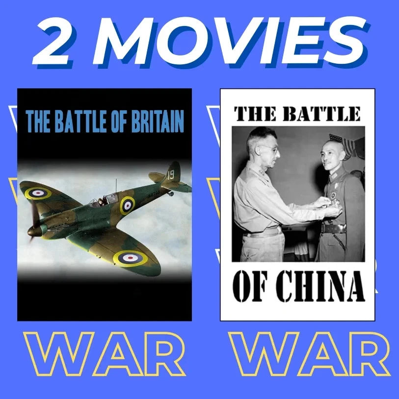 Battle of Britain & Battle of China 1943–1944 Rare WWII Documentary DVD Classic