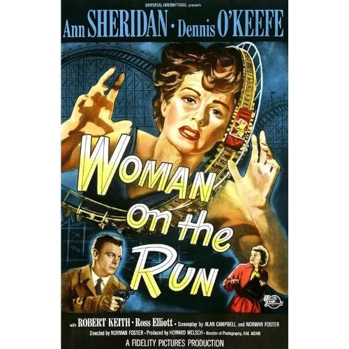 Woman on the Run 1950 Rare Film Noir Thriller DVD Classic