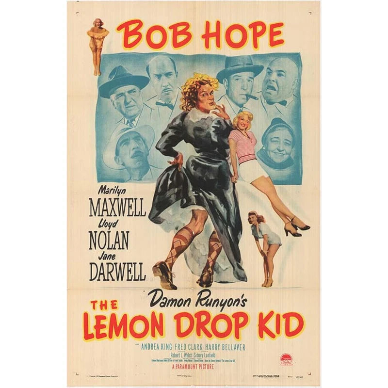 The Lemon Drop Kid 1951 Rare Comedy Crime DVD Bob Hope Classic