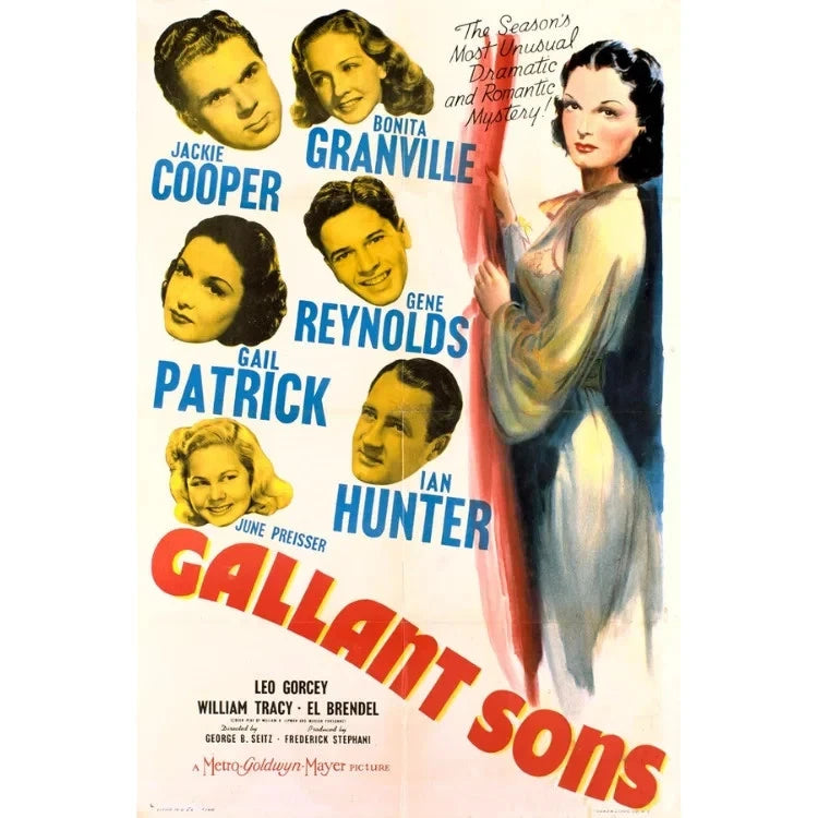 Gallant Sons 1940 Rare War Drama DVD Classic
