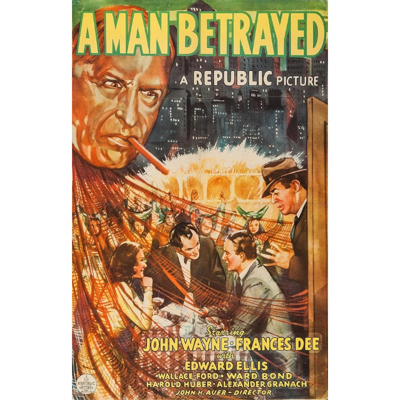 A Man Betrayed 1941 Rare Film Noir Crime DVD John Wayne Classic