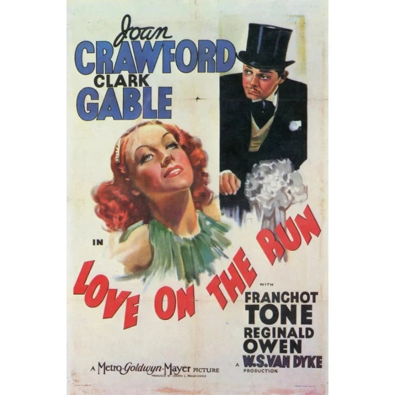 Love on the Run 1936 Rare Comedy Romance DVD Clark Gable