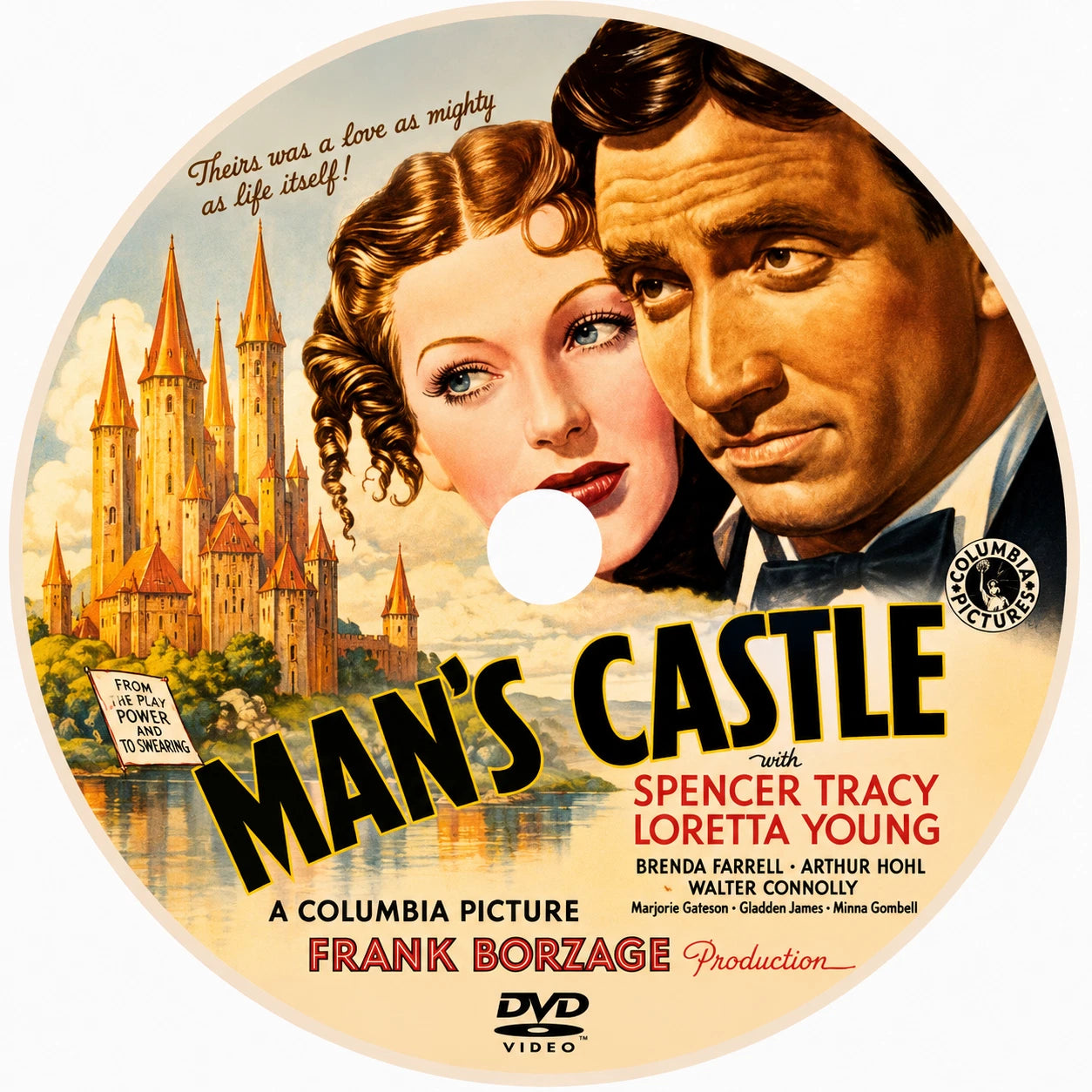 Man's Castle 1933 Pre Code Drama Romance DVD With Cover Art Loretta Young