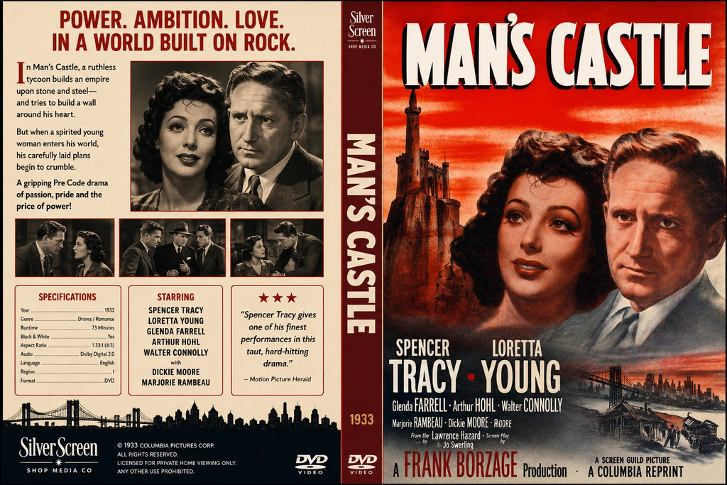 Man's Castle 1933 Pre Code Drama Romance DVD With Cover Art Loretta Young
