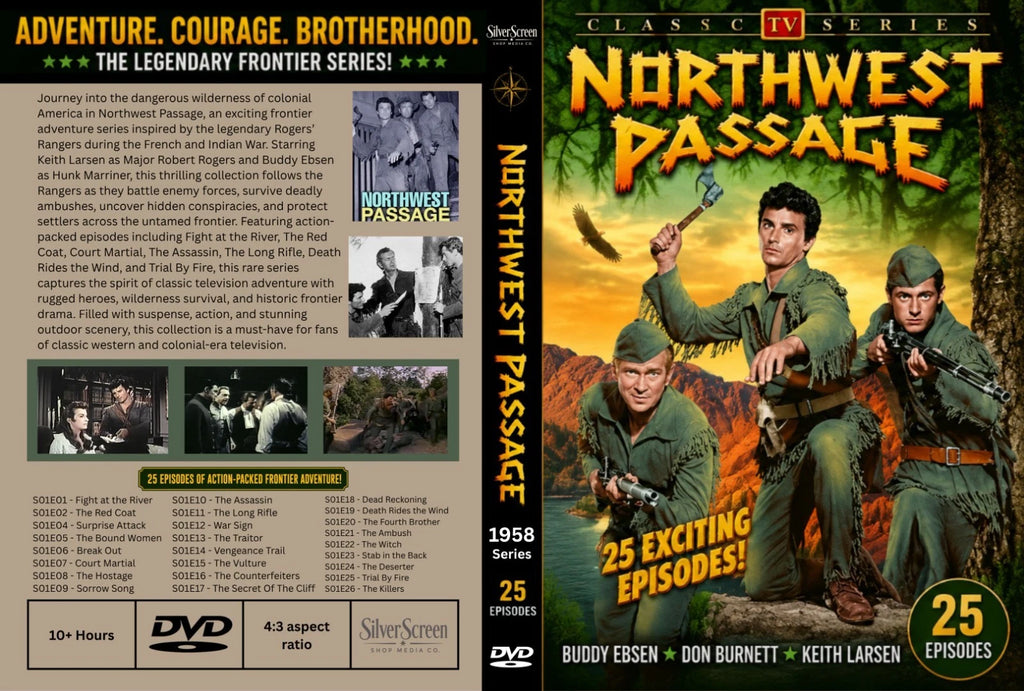 Northwest Passage (1958) Adventure TV Series DVD Collector Edition