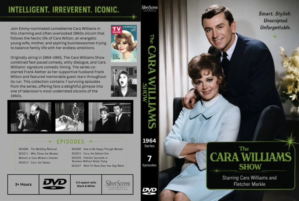 The Cara Williams Show 1964 Rare Classic TV Comedy DVD 7 Episodes