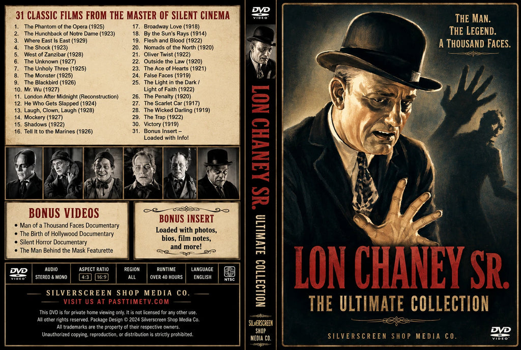 Lon Chaney Sr Ultimate 30 Movie Collection DVD Silent Horror Archive