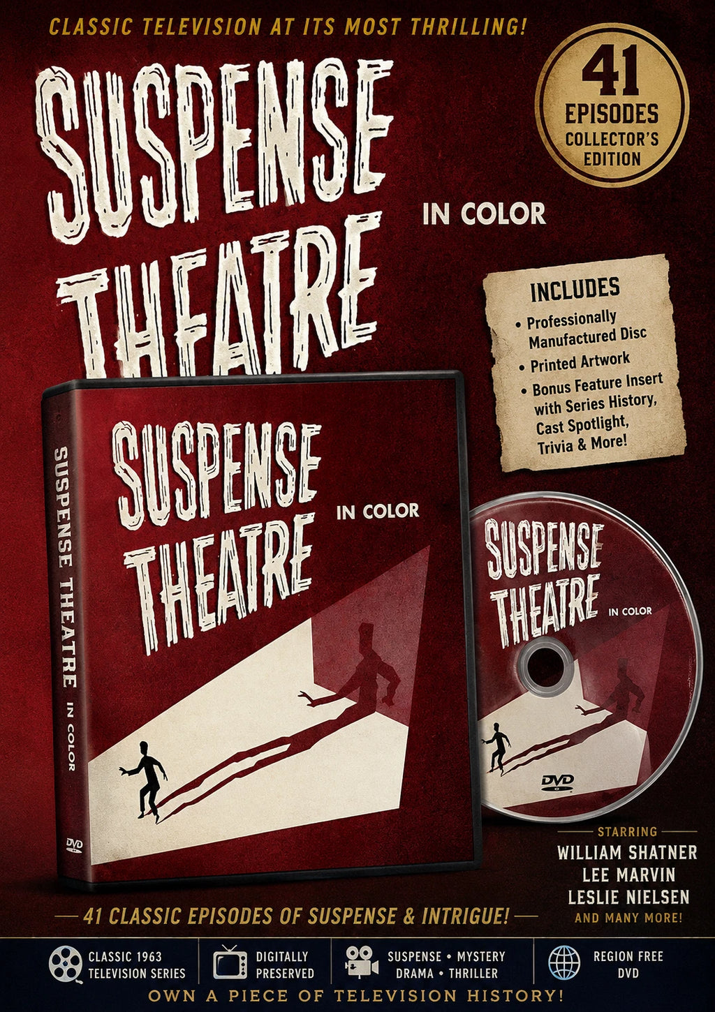 Kraft Mystery Theatre 1961 Classic TV Mystery DVD 41 Episodes With Cover Art