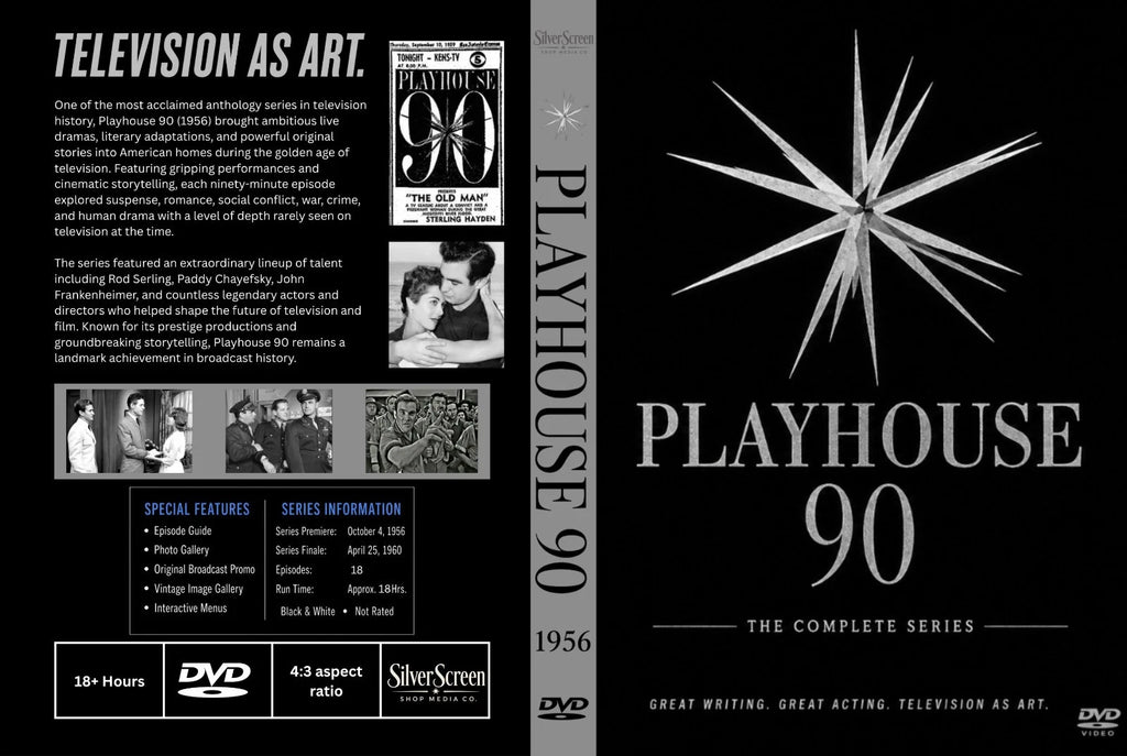 Playhouse 90 1956 Classic TV DVD 18 Episodes Collector Edition With Cover Art