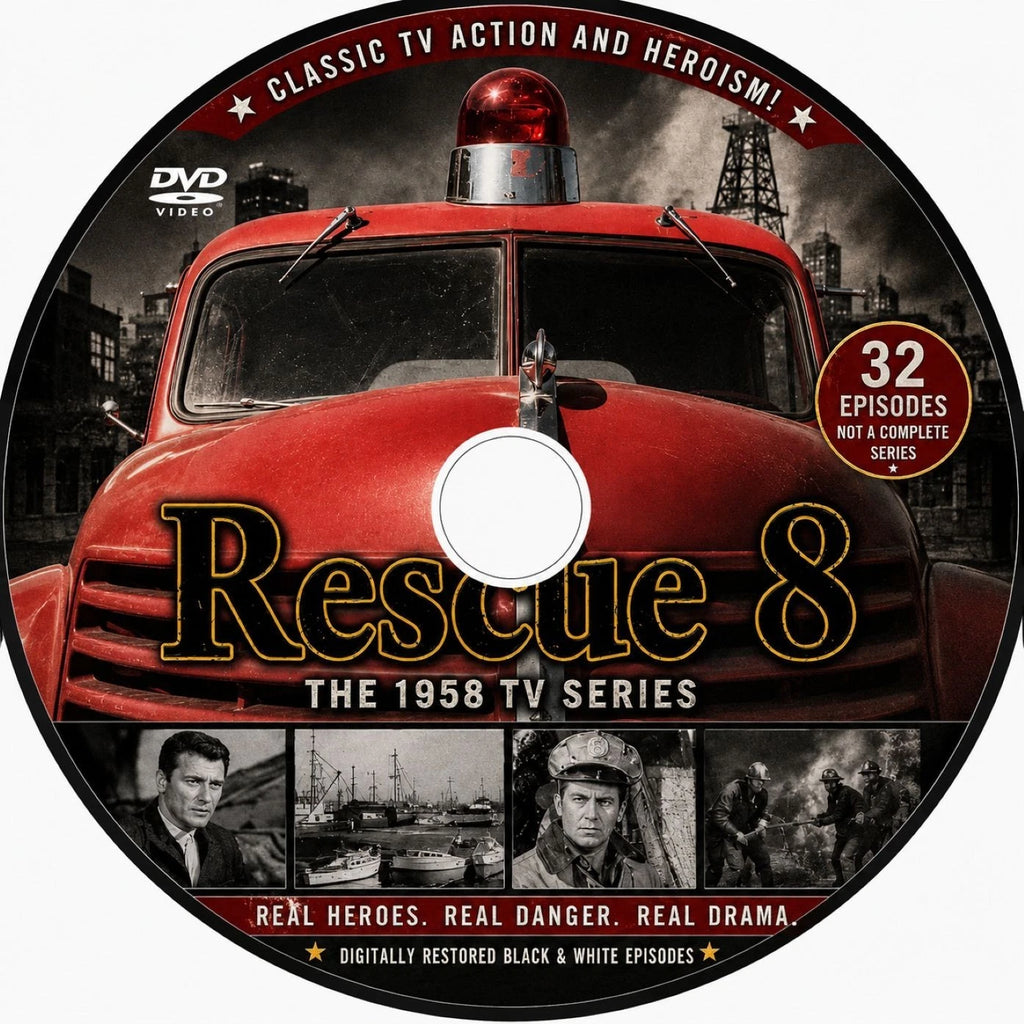 Rescue 8 (1958) Classic TV Show DVD – 32 Episodes Collectors Edition