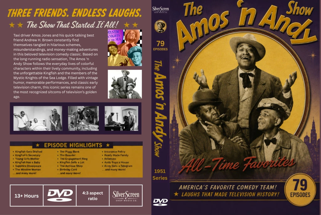 The Amos 'n Andy Show 1951 Classic Comedy TV Collectors DVD –79 Rare Episodes