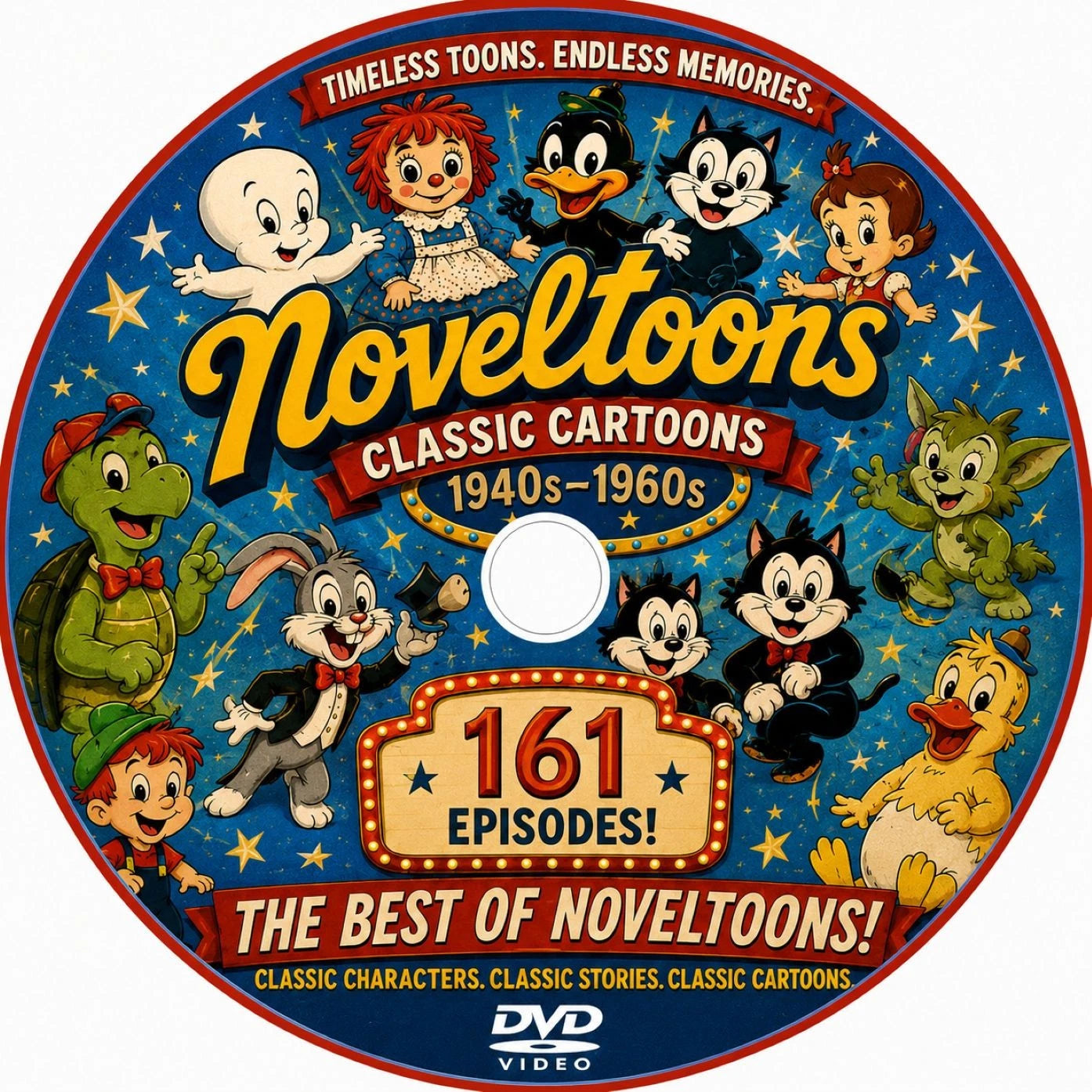 Noveltoons 1940s Classic Cartoons DVD 161 Episodes