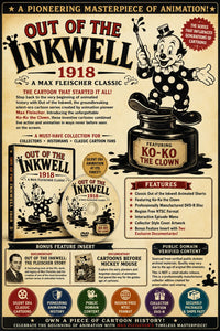 Max Fleischer Out of the Inkwell 1918 Classic Cartoon Collection DVD Bonus Feat