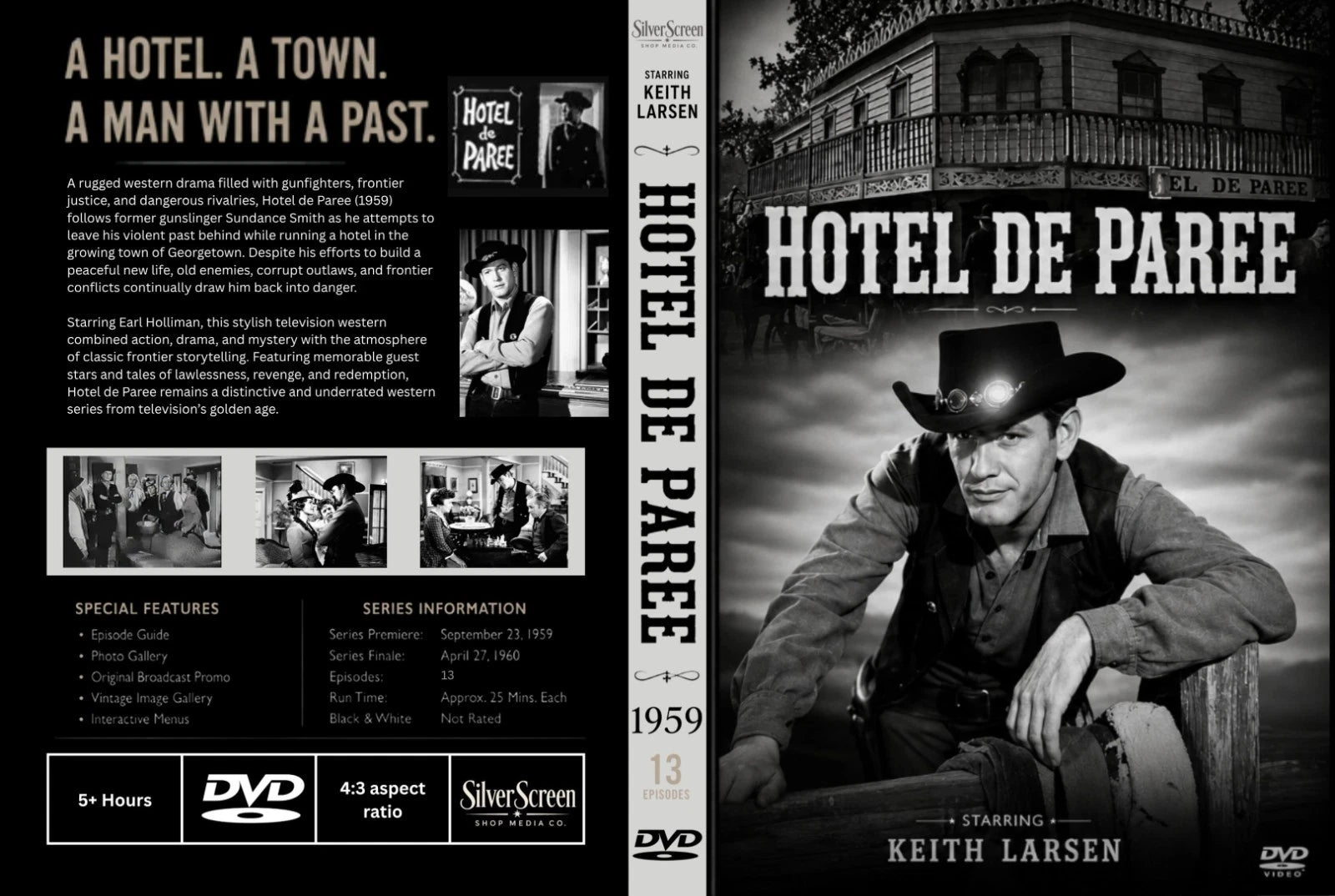 Hotel de Paree 1959 TV Series DVD – 13 Episodes – Rare Classic Western