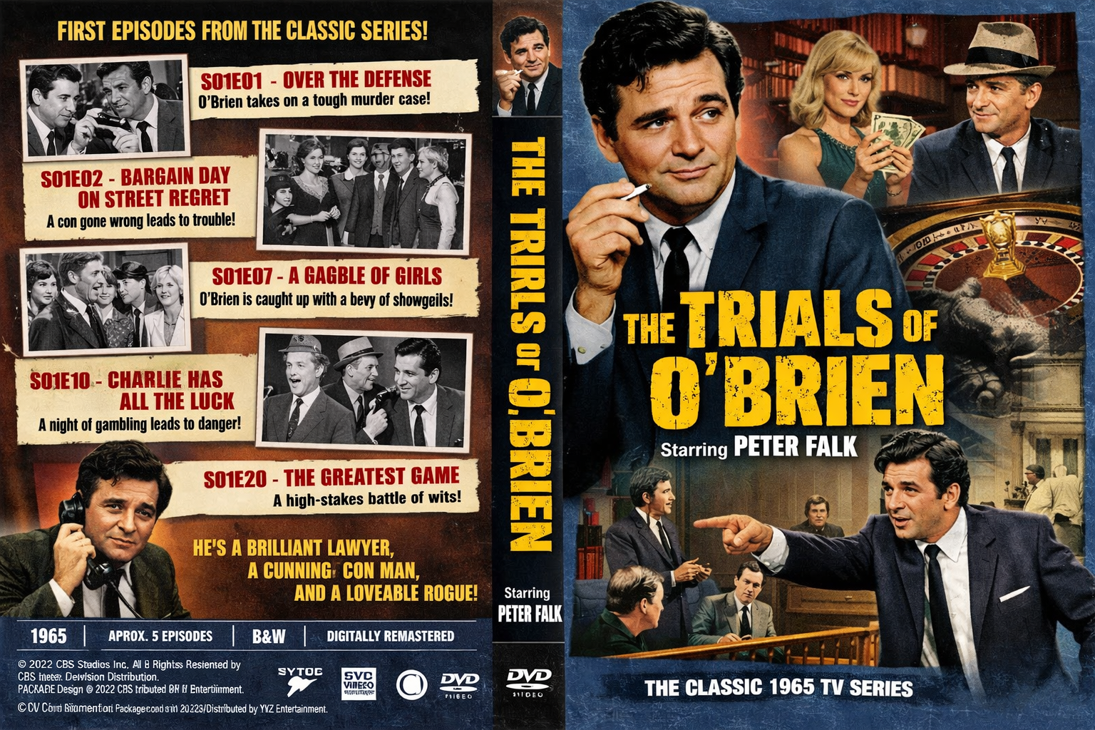 The Trials of O'Brien 1965 5 Episodes on DVD
